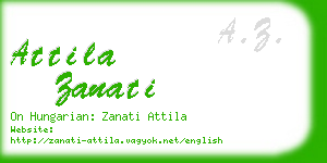 attila zanati business card